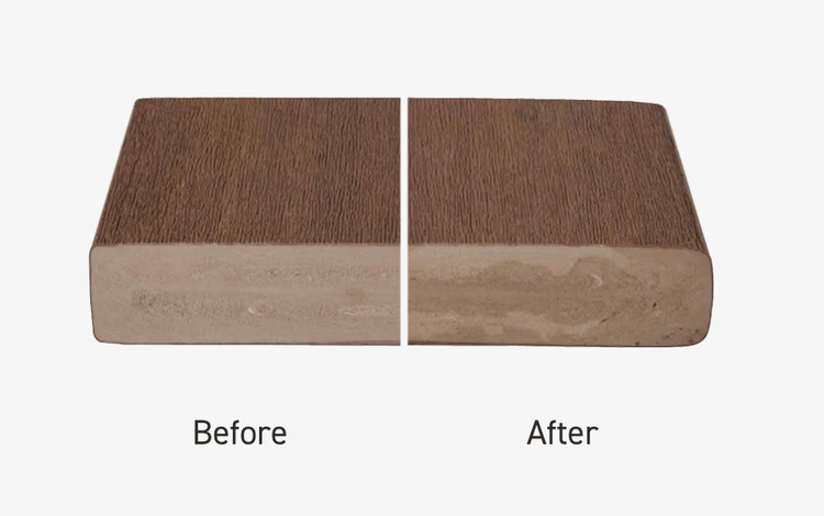 image on the left of before, image on the right of after
