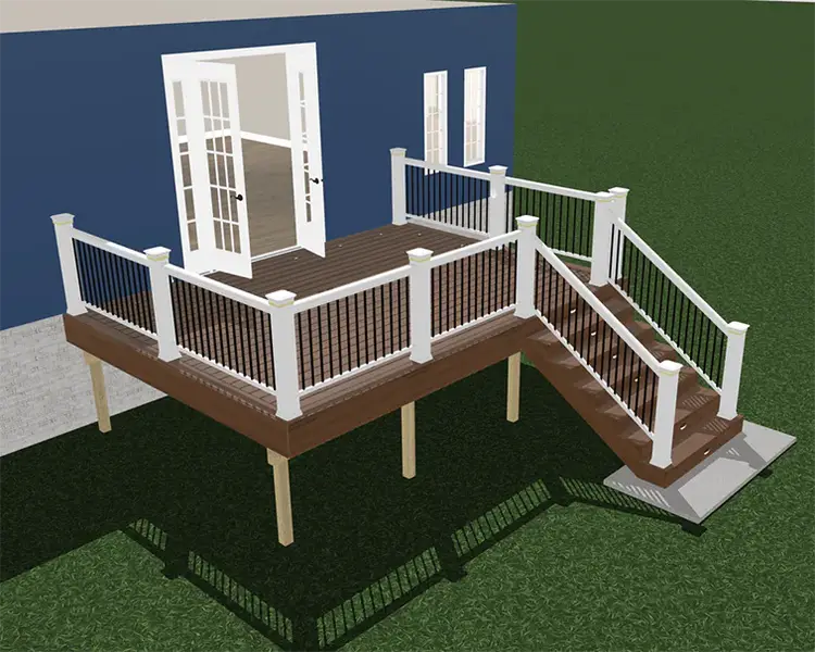 Save time by choosing from one of our existing deck plans