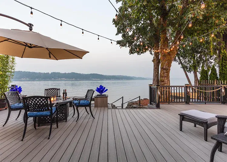 Begin designing from one of our inspiring photos like this lakefront deck