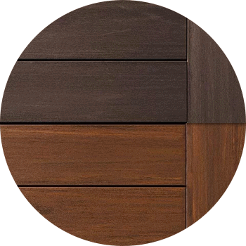 TimberTech AZEK Vintage Collection Dark Hickory Mahogany AZEK Deck Color Combinations