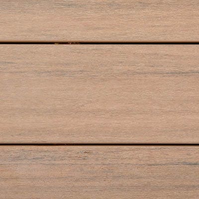 Deck boards with highly blended coloring.