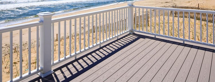 Best composite decking for full sun featuring TimberTech AZEK decking