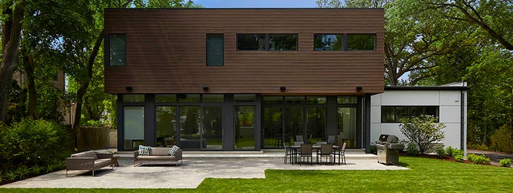 Mid-century modern home with AZEK Cladding