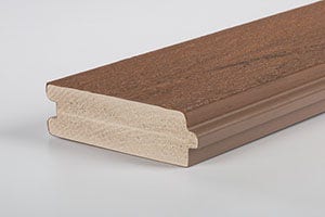 TimberTech AZEK capped polymer decking has no wood.