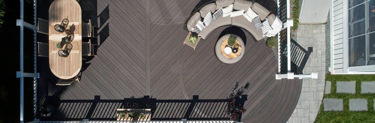Deck design options include mixing and matching deck board widths