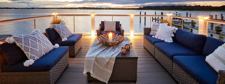 Deck post lights and lighting for deck posts by TimberTech