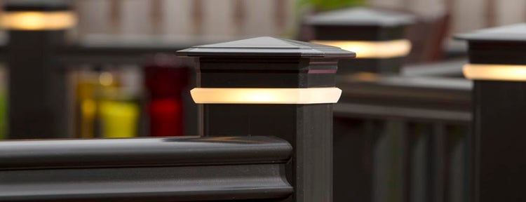 Deck Rail Lighting RadianceRail Composite Railing TimberTech