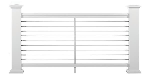 cable rail infill deck rail material choices