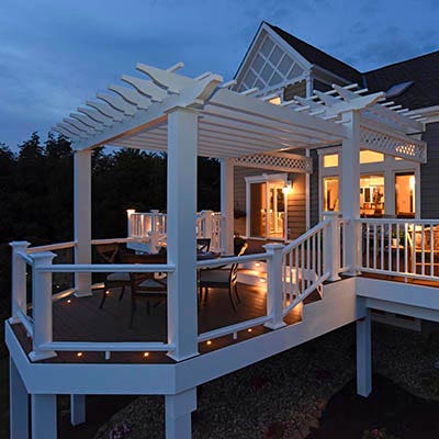 Distinctive deck styles include rectangles with octagons