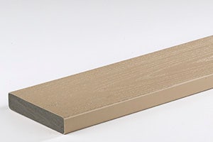Easiest way to build a deck square-shoulder capped polymer deck board from TimberTech AZEK