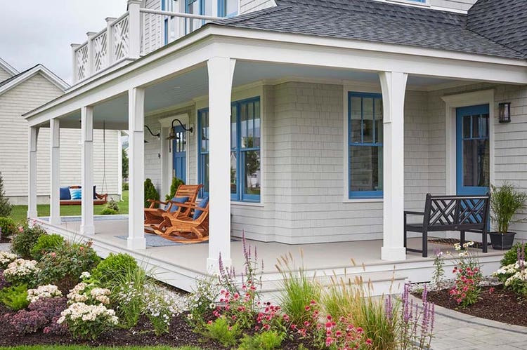 Front porch ideas for wraparound porches