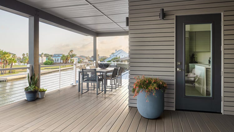 House and deck color combinations for tan homes
