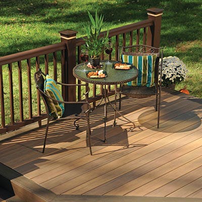 Low decks may require railing depending on their height
