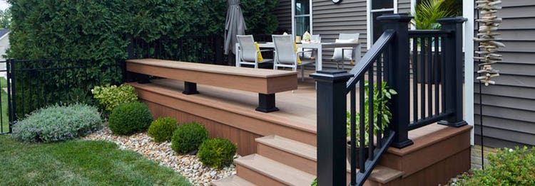 Low deck ideas with built-in features