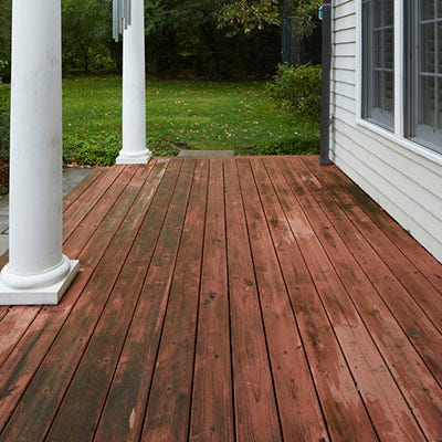 Traditional wood deck maintenance requires extensive work