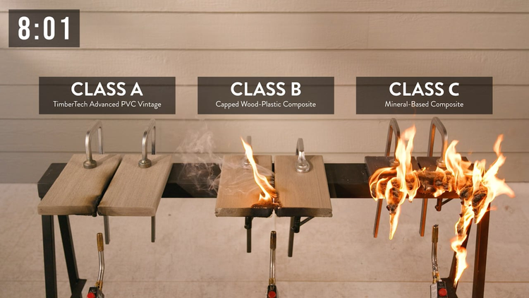 Deck board burn test results screenshot