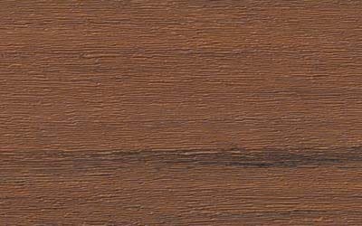 Close up decking board swatch of Mahogany from the Advanced PVC product line