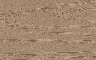 Close up decking board swatch of Brownstone from the Advanced PVC product line