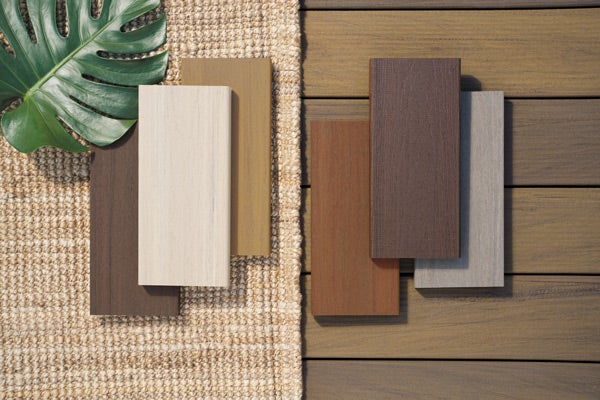 Six of the many TimberTech decking samples available for free