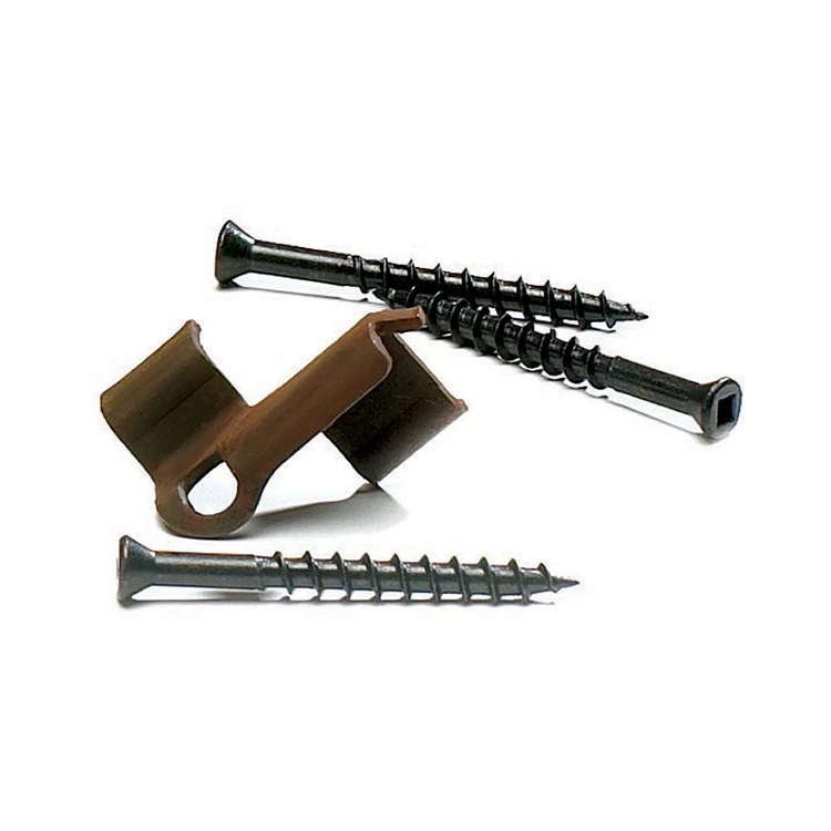 CONCEALoc hidden deck fastener with screws
