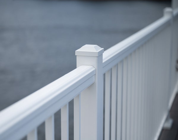 A close up view of the Impression Rail express in classic white.