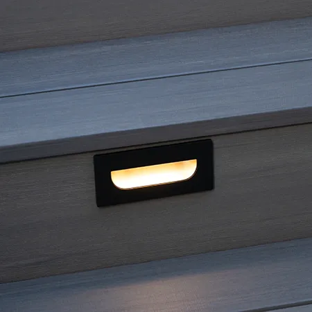 Recessed LED Riser Light in Matte Black