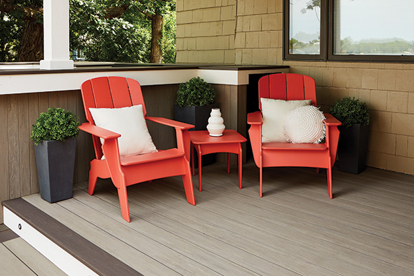 Front porch furniture TimberTech Invite Collection by LOLL