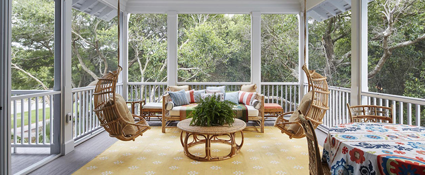 Southern-style porch with TimberTech Porch boards