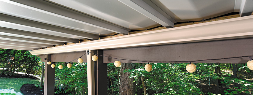 Covered deck ideas featuring TimberTech DrySpace