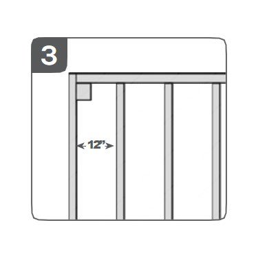 Deck floor joist spacing for a substructure with diagonal deck boards 12" on center