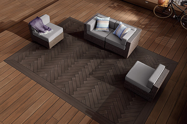 Herringbone - TimberTech AZEK Vintage Mahogany