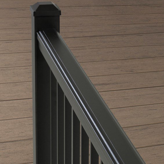 installing deck railing sleek design