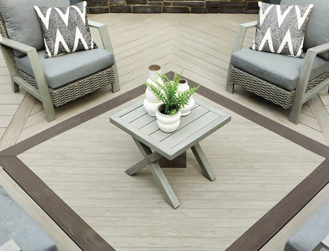 lakefront deck design center inlay