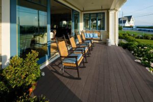 Deck inspiration TimberTech AZEK Vintage Collection in Dark Hickory