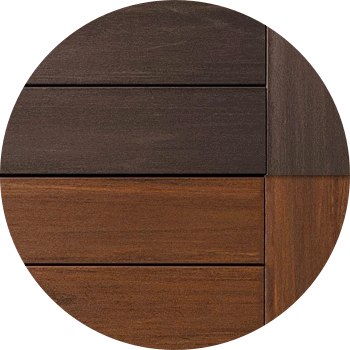 TimberTech AZEK Vintage Collection Dark Hickory Mahogany AZEK Deck Color Combinations