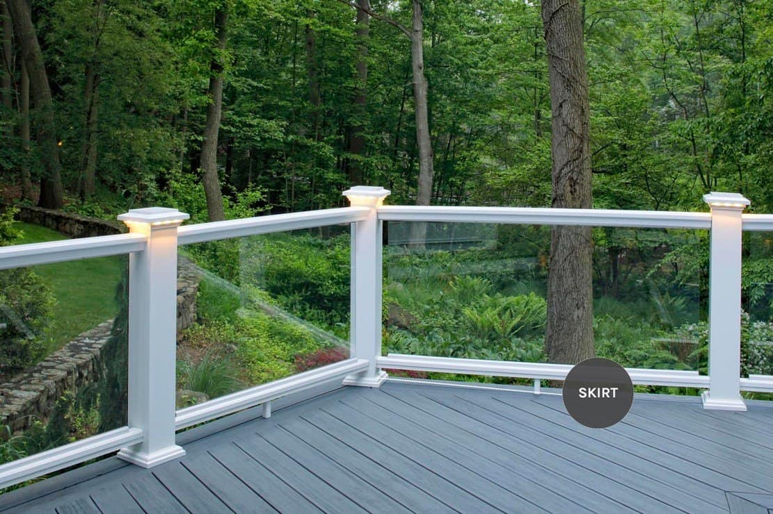 AZEK Composite railing 101 skirt