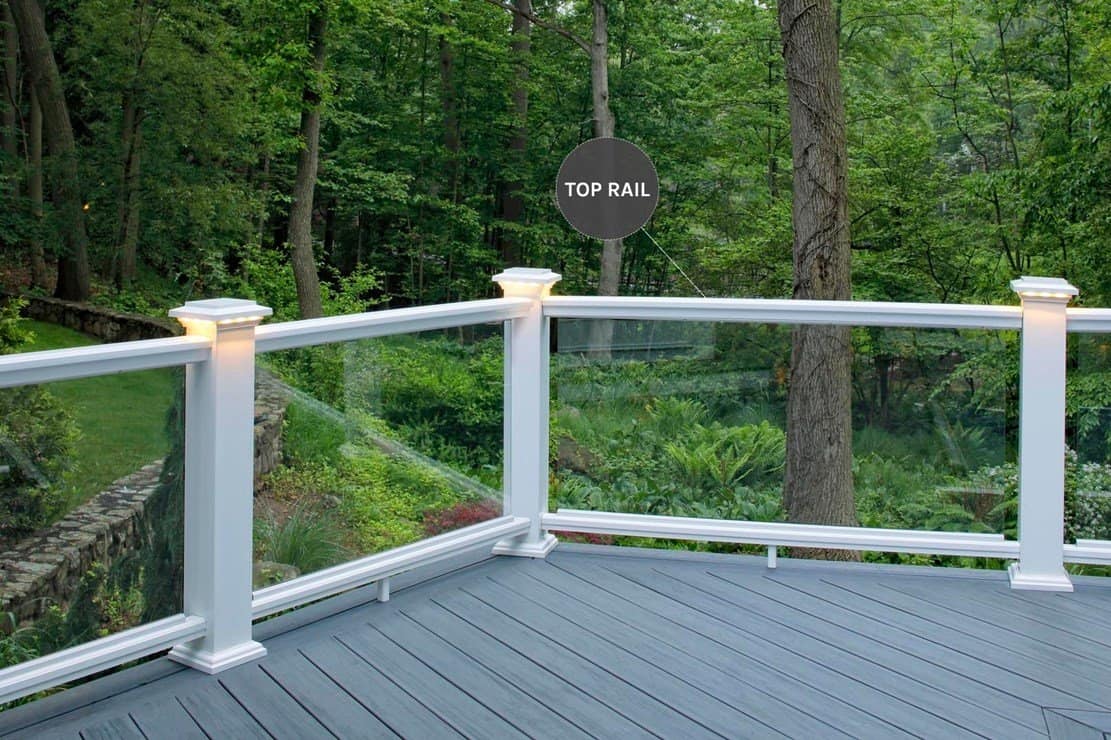 Composite railing 101 top rail