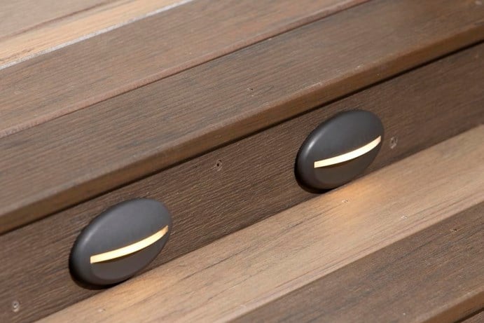 Close up of TimberTech Riser Light