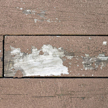 damaged traditional wood board