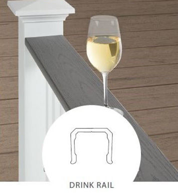 Composite Deck Railing drink rail