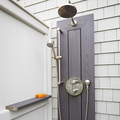 Arbor Collection Island Oak How to Upcycle Deck Board on Outdoor Shower