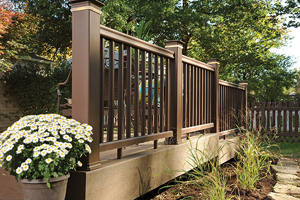 Composite Railing by TimberTech RadianceRail in Kona Composite Railing by TimberTech RadianceRail in Kona