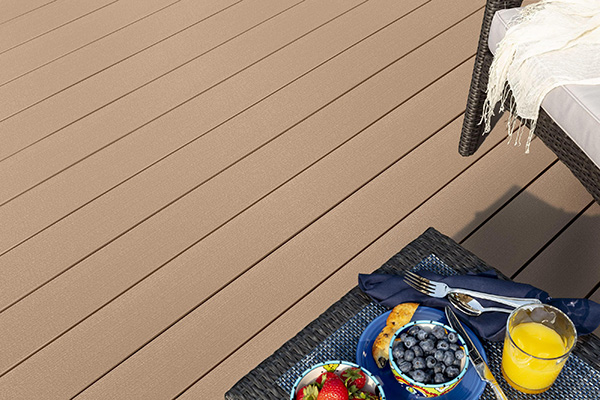 TimberTech EDGE Premier Collection in Tidal Sand Composite Deck Designs