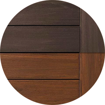 TimberTech AZEK Vintage Collection Dark Hickory Mahogany AZEK Deck Color Combinations