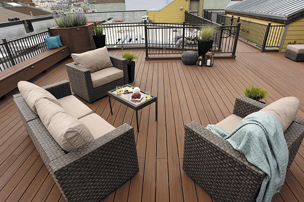 TimberTech-AZEK-vintage-collection-mahogany-impression-rail-all-weather-decking All Weather Decking Featuring TimberTech AZEK Vintage Collection in Mahogany
