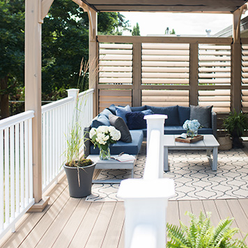 TimberTech AZEK Vintage Collection in Weathered Teak on HGTV