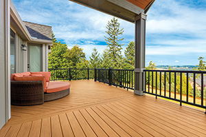 Capped composite decking TimberTech EDGE Prime+ Collection in Coconut Husk