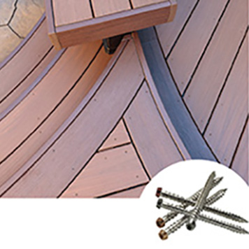 Composite decking fasteners TOPLoc color-matched