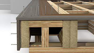 Double Picture Frame Fastening - Lay Boards and Space Fasteners