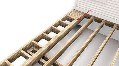 Triple Picture Frame Blocking Add Second Support Joist